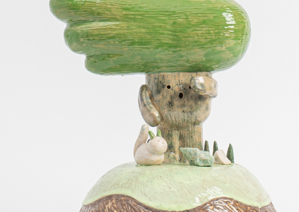Matcha Mountain Breeze Blowing Tree Child Series 1